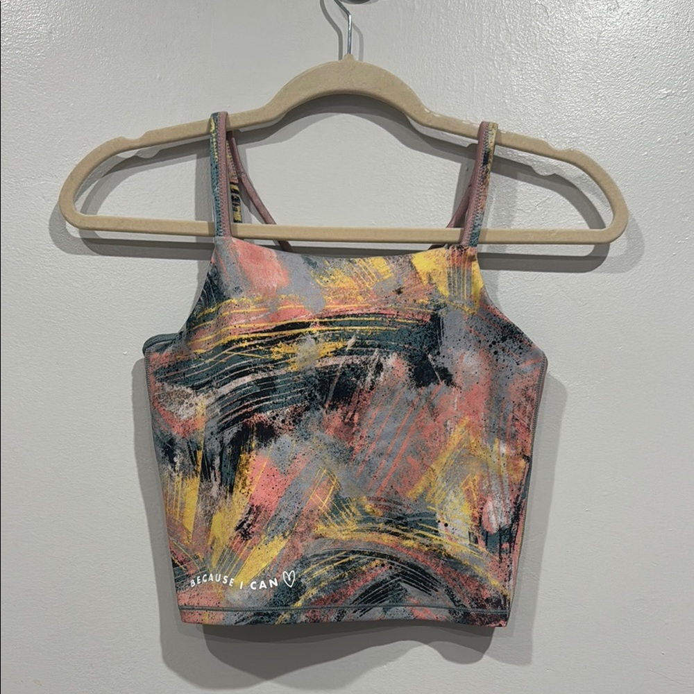 Athleta Girl Simone Biles Multicolor Women's Workout Top